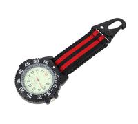 SKISUNO Backpacker Carabiner Watch with Nylon Strap and Zinc Alloy Case, Easy to Wear and Accurate Timekeeping, Simple Classical Design for Outdoor Hiking and Mountaineering Activities