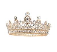 SKISUNO Baroque Rhinestone Tiara for Women Elegant Hair Crown Jewelry Bridal Accessories for Weddings for Brides and Special Occasions Stunning Crystal Decor