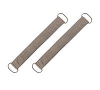 SKISUNO Bath Strap Ramie Material 2pcs Exfoliating with Non-slip Handle and Thickened Grip Long Straps for Deep Skin Cleaning and Back Scrubbing in Bathroom