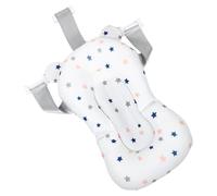SKISUNO Bath Support Pad Adjustable Non- Floating Bath Cushion for Newborns Soft Breathable Mat for Boy Girl Bathing Fits Bathtubs