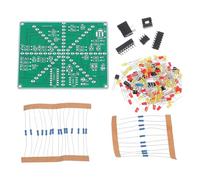 SKISUNO Beginner Soldering Kit with LED Light Module and Large Solder Pads DIY Electronic Flowing Light Project for Teaching and Practice in Plastic Material