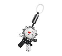 SKISUNO Black and White Crib Pendant Educational for Newborns High Contrast Hanging Rattle to Develop Grasping and Visual Skills Early Learning Plaything