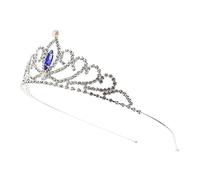 SKISUNO Boys and Girls Rhinestone Crown Tiara Hair Accessory for Girls Crystal Glass Delicate Design for Birthdays Weddings and Parties