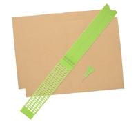 SKISUNO Braille Board Raised Dot Stylus Low Vision Products Blind Teaching Tactile Board Stencil Ruler Plastic Light Green