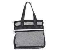 SKISUNO Breathable Mesh Travel Toiletry Bag Portable Tote Bag for Beach Outdoor Use Durable Storage Pouch for Swimmers Travelers and Gym Members