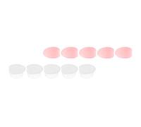 SKISUNO Brush Sturdy Lip Anti-lost 10pcs Protector Covers Silicone Head Sleeves Makeup for Travel Makeup Bag