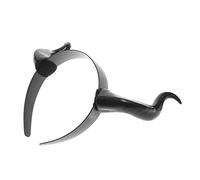 SKISUNO Buffalo Horn Adult Animal Costume Headband Imitation Ox Horn Hair Party Headdress Prop for Carnival Festival