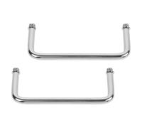 SKISUNO Buffet Serving Plate Handles and Effortless Cleaning Stainless Steel 2pcs with Comfortable Grip Catering Chafing Dish Hardware for Restaurant and Holiday Parties