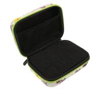 SKISUNO Butterfly Print Essential Oil Storage Case with Slots for Bottles Portable Perfume Bottle Organizer Bag with Green Zipper Compact Travel Essential Holders for Home and Office Use
