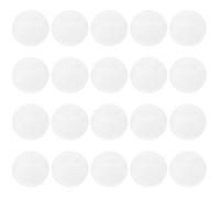 SKISUNO Button Badge Clear Round PVC Protector Covers 50pcs 58mm, Scratch Resistant Film Suitable for Exhibitions and Badge Collections