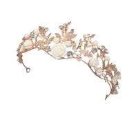 SKISUNO Chic Rhinestone Crown for Brides Elegant Hair Decor Headband for Weddings Parties Special Occasions Unique Gold Crystal Design Stunning Bridal Headdress