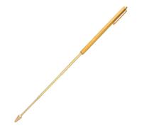 SKISUNO Copper Telescoping Probing Rod Pen Shaped Dowsing Rod Paranormal Divining for Exploring Location of Metals and Water Sources Portable Golden Dowsing Stick for Outdoor Use