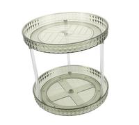 SKISUNO Cosmetic Storage Box Rotating Organizer Tray for Vanity Bathroom Countertop Makeup Perfume Organizer