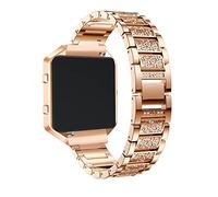SKISUNO Creative Rose Gold Metal Watch Band Stylish Replacement Strap for Hr Durable Accessories for Everyday Use Unique Design to Enhance Your Style