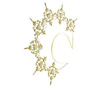 SKISUNO Crown Headband Sunburst Accessory for Weddings Parties Halloween and Christmas Events Lightweight and Elegant Headpiece for Women