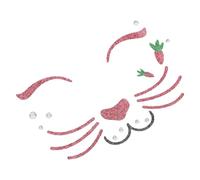 SKISUNO Cute Easter Rabbit Face Stickers Temporary Bunny Decals for Holiday Party Stage Cosplay Easy Safe Application Skin-friendly Bunny Makeup Arts for Adults