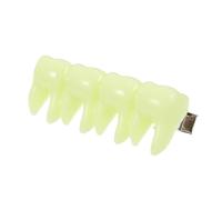SKISUNO Cute Teeth Hair Clip for Halloween Costume Decorative Glow the Dark Hairpin for Stylish Accessory to Enhance Outfits Gentle Hair Fun and Chic Design