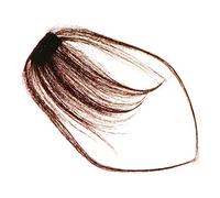 SKISUNO Dark Brown Air Fringe Wig Clip-on Fringe Ginger Volume Hair Clips for Women