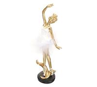 SKISUNO Delicate Resin Ballet Dancer Statue Lightweight Desktop Ornament for Living Office Bedroom Creative Dancing Girl Decor with Fine Texture and Vivid Design Ballet Women