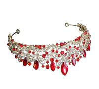 SKISUNO Diamond Crown Hair Accessory Rhinestone Bridal Tiara for Women Wedding Banquet Headdress