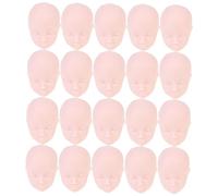 SKISUNO DIY Doll Heads 20pcs for Makeup Practice Crafting and Repair for Doll Supplies and Plush Toy Making Suitable for Artists