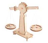 SKISUNO DIY Wooden Balance Scale Educational Leverage Weighing Scale for Montessori Early Development Activity for Boys and Age