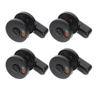 SKISUNO Door Easy and Privacy Rotatable Handle 4pcs with Lock, Installation Indicator for Public Restroom Partition Suitable for Libraries Spas