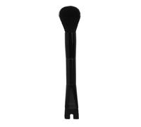 SKISUNO Double Ended Nose Contour Makeup Brush Soft Nylon Angled Contour and Loose Powder Brush for Sculpted Nose Bridge and Under Eye Concealer Application Black