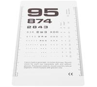 SKISUNO Double-Sided Vision Test Chart PVC Material Portable for Home School and Optical Shops Eye Examination Tool Lightweight and Sturdy Design