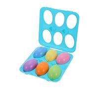SKISUNO Educational Shape Matching Eggs for Boy Girl Colorful Lightweight Learning Playthings for Hand Eye Coordination and Early Color Recognition Portable Easter Egg