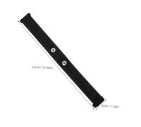 SKISUNO Elastic Chest Strap Monitor for Fitness Tracking Soft Comfortable Band with Snug Fit Flexible and Non-slip Design for Workout and Health Monitoring Black