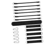 SKISUNO Elastic Pull Up Assistance Strap Lightweight Fitness Resistance Band for Arm and Leg Strength Training Portable Black Tension Rope for Home Gym Workout Pull Strap with Gravity