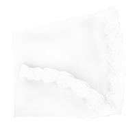 SKISUNO Elegant Lace Bridal Veil with Floral Trim Women Wedding Veil Tulle Romantic Single Layer Design for Brides Wedding Headpiece and Bridal Accessories