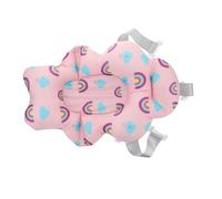 SKISUNO Ergonomic Bath Seat Cushion for Newborns and Floating Support Cushion for Comfortable Sitting Versatile Fit for Any Standard Bathtub Pink Design for Safe Bath