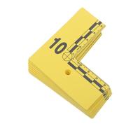 SKISUNO Evidence Scale Markers 10pcs Yellow Plastic Identification Tags for Detailed Collection and Forensic Investigation