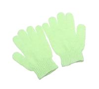 SKISUNO Exfoliating Bath Gloves Pair of Shower Gloves for Body Scrub Material for Green Bathroom Accessories