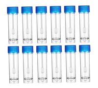 SKISUNO Fecal Containers 40Pcs Stool Sample Pots with Built-In Spoon Lids 25-30Ml Single Use Sampling Cups for Home and Clinical Diagnostic Use