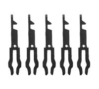 SKISUNO Fire Exit Access Control Fire Safety Reset Keys 5pcs Black Plastic Glass Break Button Replacement for Commercial Buildings