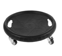 SKISUNO Fitness Exercising Board with Knee Cushion, Non-slip Surface Abdominal Exercise Sliding Disc for Strengthening Core Muscles, Black Pp and Pu Material for Home Gym Workouts
