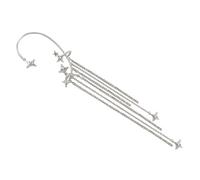 SKISUNO Five-pointed Star Ear Clip Non-pierced Ear Bone Wrap Earring for Women Comfortable Jewelry Stylish Fashion Accessory with Creative Design