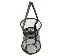 SKISUNO Foldable Fishing Trap Net Portable Shrimp Crab Cage Mesh Trap for Minnow Lobster Catching with Retractable Design Easy Carry Fishing Tool