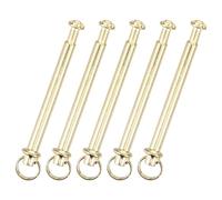 SKISUNO Folding Fan Repairing kit 5 Sets Stainless Steel Solid Shaft Rivet and nut Replacement Fastener Simple to Install for Folding Fan Maintenance