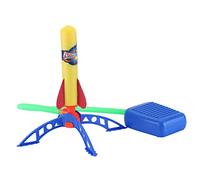 SKISUNO Foot Operated Rocket Launcher Toy Stand Boys and Girls Outdoor Science Toy Eva Foam Rocket Launching Game