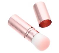 SKISUNO Foundation Blush Brush Makeup Tool Portable Retractable Aluminum Handle Man-made Fiber Bristles Comfortable Skin Touch Elegant Style for Daily Makeup Women