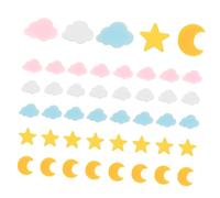 SKISUNO Fruit Decoration Nail Art Sticker Nail Art Polymer Clay Slices Case Slices Nail Decorations Cute Design Star Moon Cloud for Crafts Nail Art Cake Cellphone Decoration