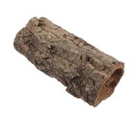 SKISUNO Gecko and Snake Reptile Hide Log 20Cm Length, Hollow Tree Trunk Shelter for Small Animal Habitat, Aquarium and Terrarium Decoration