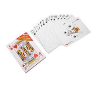SKISUNO Giant Playing Cards 4x Extra Large Poker Deck for Adults Jumbo Big Card Game Set for Theme Party Decorations and Outdoor Family Fun