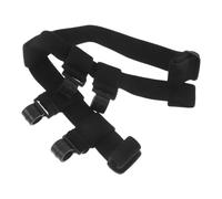 SKISUNO Headlamp Belt for Hard Hat and Security Helmet with Elastic Band and 4 Plastic Hooks, Easy Installation and Cleaning, Suitable for Construction Work and Tunnel Projects, Black