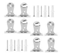 SKISUNO Heavy-Duty Roller Shade Brackets Metal Mounting Kit with Screws 4 Pairs Stylish and Unobtrusive Profile for Window Blinds Installation at Home