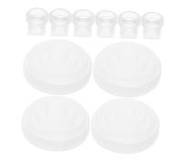 SKISUNO High Efficiency Duckbill Valves and Silicone Diaphragm for Breast Pumps Leak and Sturdy Accessories Compatible with Momcozy Kit Including Flange Inserts for Comfortable Pumping